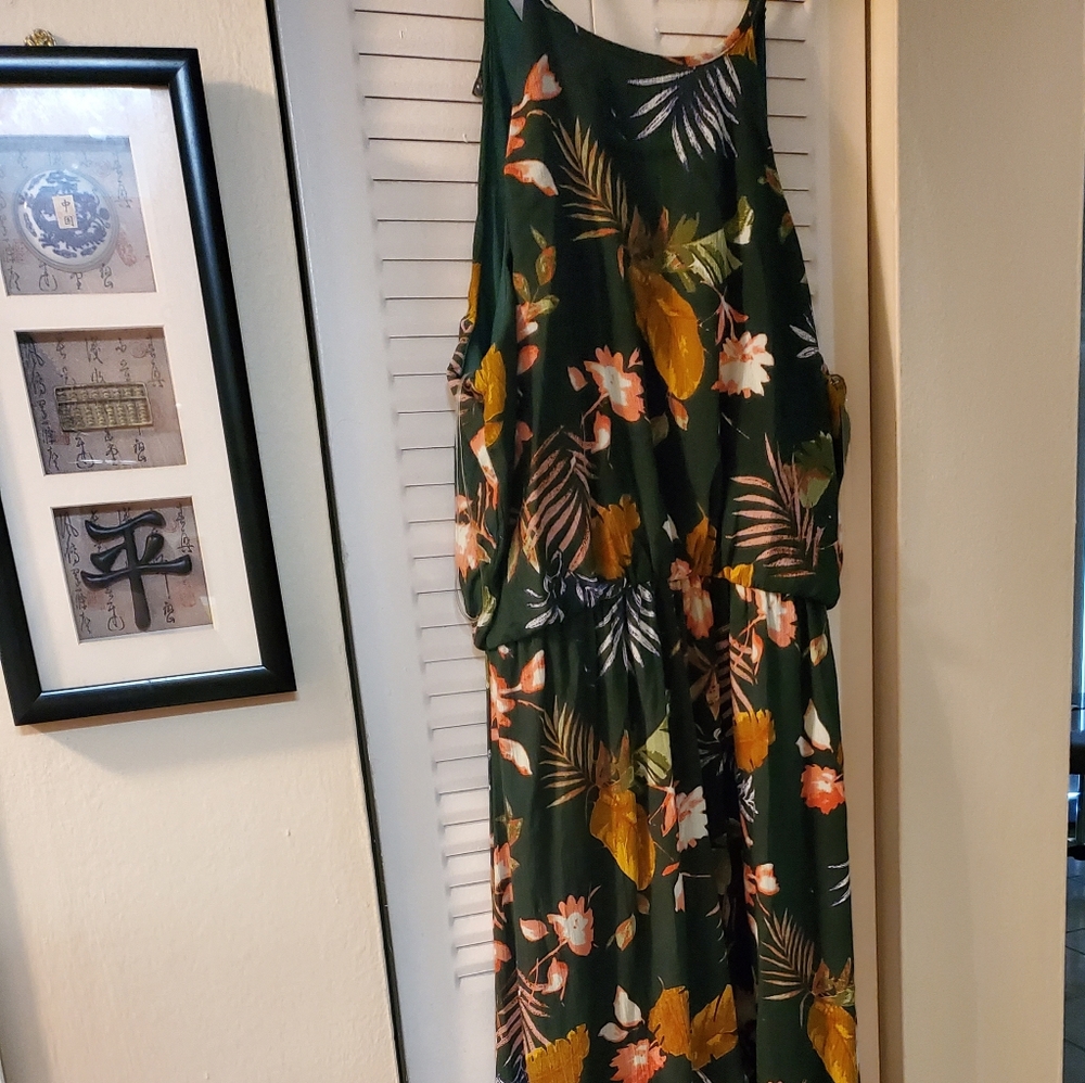Sexy floral sun dress